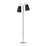 Tango Floor Lamp Chrome with two lamp shades, Nielsen Light