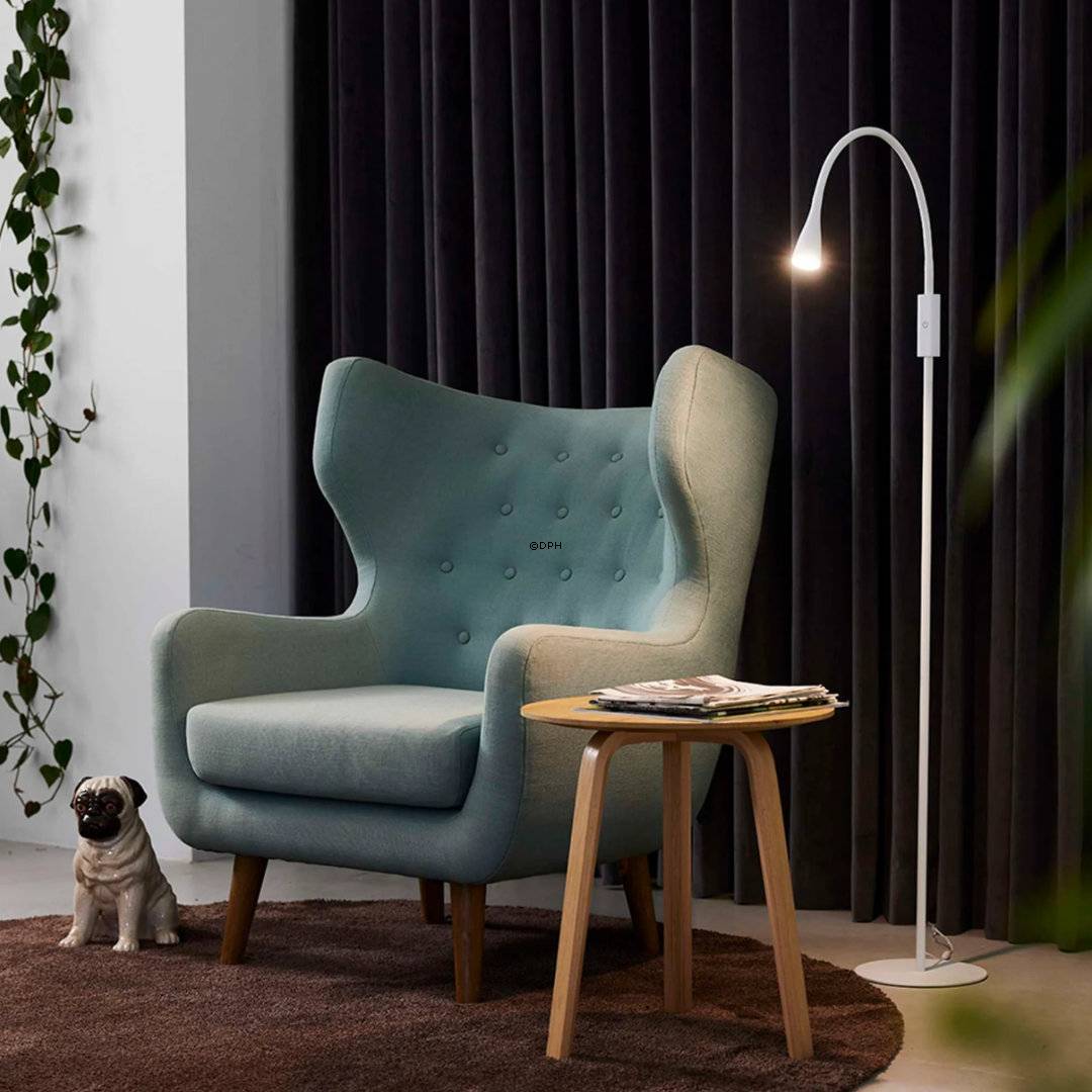 Twist LED Gulvlampe dæmpbar,  hvid