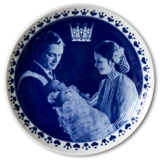 Elgporslin Schwedischer Gedenkteller Taufe der Kronprinzessin Victoria 1977