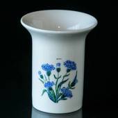 Elgporslin vase med blå blomst