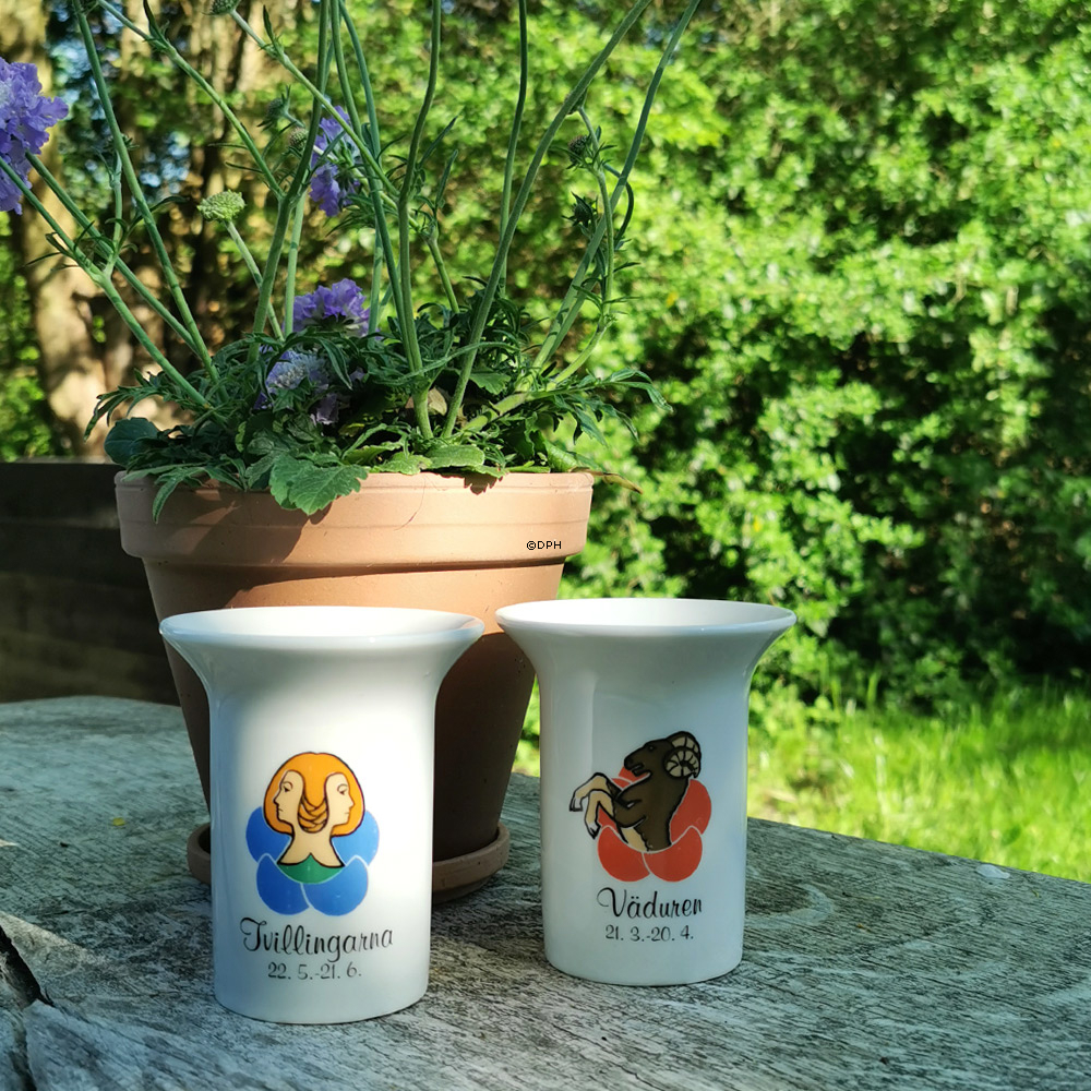 Elgporslin stjernetegnsvase Vædderen