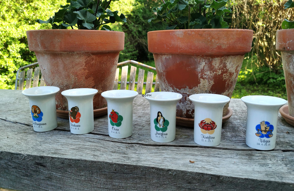 Elgporslin stjernetegnsvase Vædderen