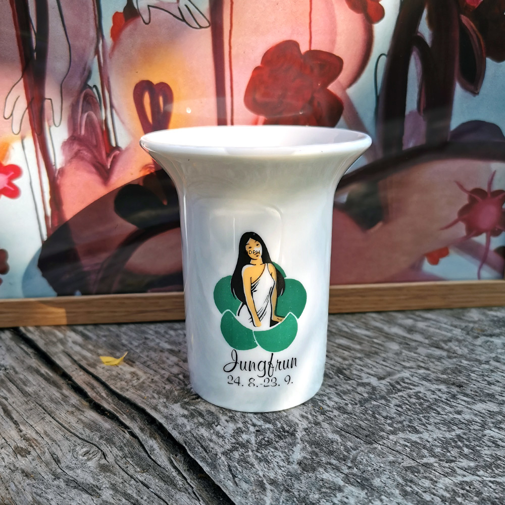 Elgporslin stjernetegnsvase Jomfruen