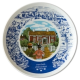 1975 Elgporslin Christmas plate, Swedish Christmas, Sorgaarden