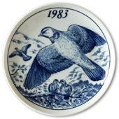 1983 Elg porslin platte med Vildfugle, Skovdue