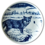 1982 Elg Porslin Teller Wildnisserie, Fuchs