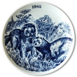 1985 Elg porslin plate Wilderness Series, Polecat