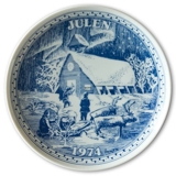 1974 Elgporslin Christmas plate Sweden