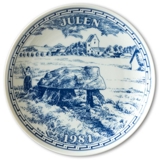 1984 Elgporslin Christmas plate Skåne / Scania