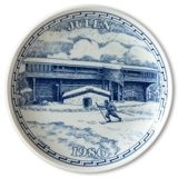 1986 Elgporslin Christmas plate, Dalarna