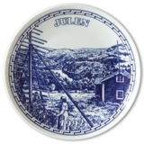 1992 Elgporslin Christmas plate Medelpad