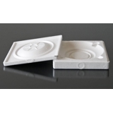 Platte Emballage, Hvid, til platter med en diameter på mellem 15-18 cm