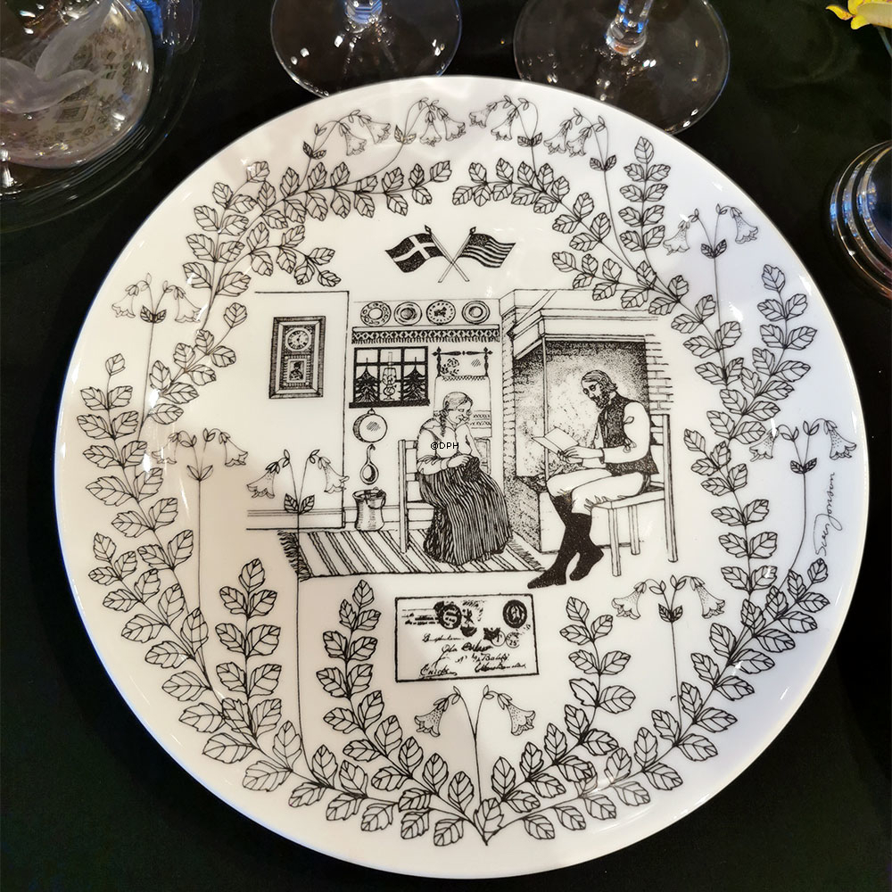 Gustavsberg Utvandrana 4, Amerikabrevet, design Stig Jonson