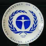 Gustavsberg Teller Konferenz der Vereinten Nationen über die Umwelt der Menschen