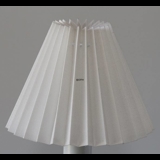 Pleated lamp shade of white flax fabric, side length 11cm