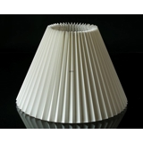 Pleated lamp shade of off white flax fabric 21cm to reading lamp Ø34mm