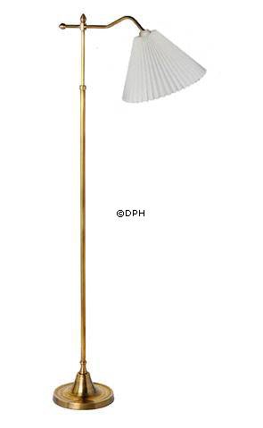 Plisséskærm i off white hørstof 21cm til læselampe Ø34mm