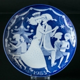 1983 Gustavsberg Christmas plate, Stig Lindberg