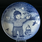 1987 Gustavsberg Christmas plate, Paul Hoff