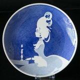 Gustavsberg Annual Plate with Silhuet by Einar Nerman 1976