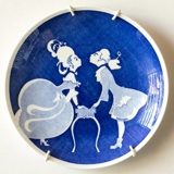 Gustavsberg Annual Plate with Silhuet by Einar Nerman 1981