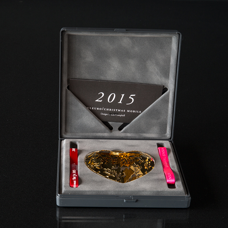 Hjerte forenet med mistelten - Georg Jensen juleuro 2015