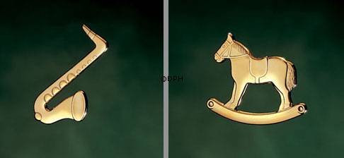 Saxofon og Gyngehest - Georg Jensen Lysholder sæt 1996