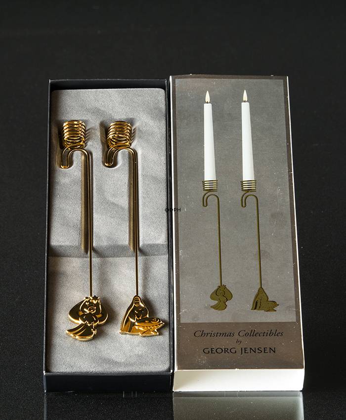 Engel og Jomfru Maria med Jesus - Georg Jensen Lysholder sæt 2012