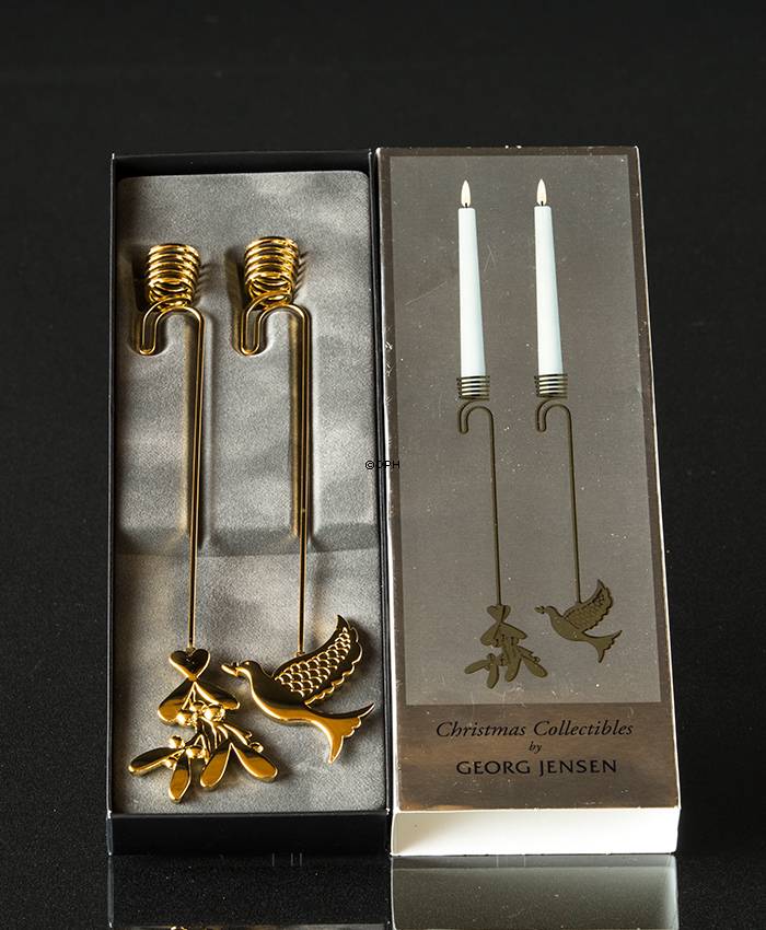 Due og Mistelten - Georg Jensen Lysholder sæt 2014