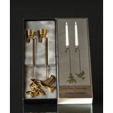 Dove and Misteltoe - Georg Jensen candleholder set 2014