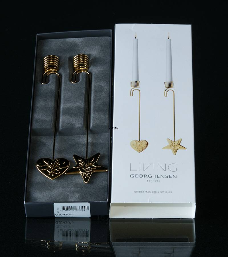 Hjerte og Stjerne - Georg Jensen Lysholder sæt 2015