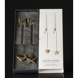 Hjerte og Stjerne - Georg Jensen Lysholder sæt 2019