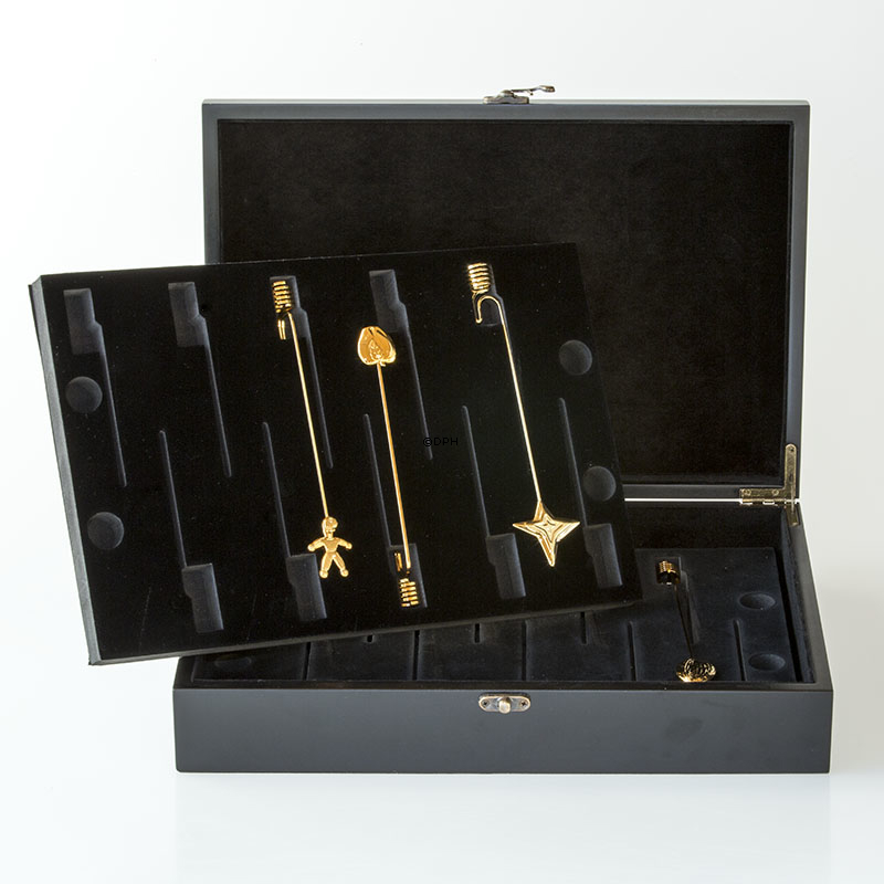 Sort Opbevaringsæske til 20 stk. Georg Jensen lyseholdere