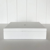 Hvid Opbevaringsæske med 6 rum 27x20x7cm