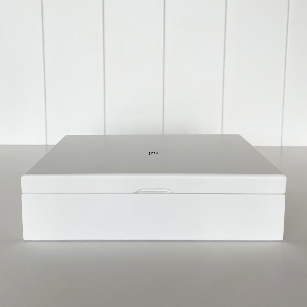 Hvid Opbevaringsæske med 6 rum 27x20x7cm
