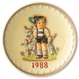 Hummel Annual plate 1988 Boy with goats