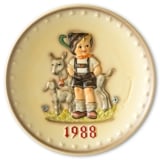 Hummel Jahresteller 1988 Junge mit Ziegen