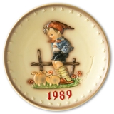 Årsplatte, Hummel 1989 Den lille svinebonde