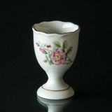 Hackefors Egg Cup, white with pink rose