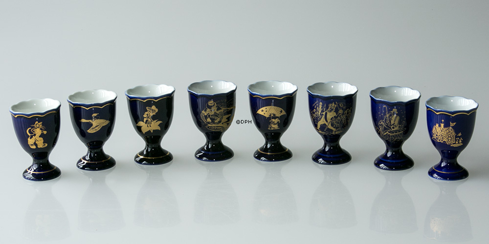 Hackefors æggebæger, kobolt blå, Hyrdinden og Skorstensfejeren