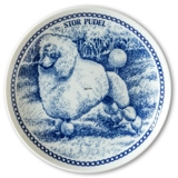 Hansa dog plate no. 4, Poodle