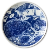 1985 Hansa Mother's Day plate, hedgehog