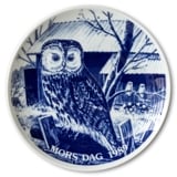 1989 Hansa Mother's Day plate, Owl