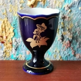 1977 Hutschenreuther Cobalt Blue Egg Cup, Thumbelina