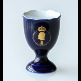 Oscar II Hackefors Cobalt Blue King Egg Cup