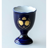 Carl XVI Gustaf and Silvias Wedding Hackefors Cobalt Blue King Egg Cup