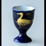 1975 Hackefors Cobalt Blue Egg Cup Duck