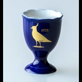 1978 Hackefors Cobalt Blue Egg Cup Northern Lapwing