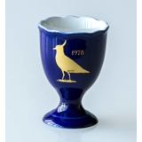 1978 Hackefors Cobalt Blue Egg Cup Northern Lapwing