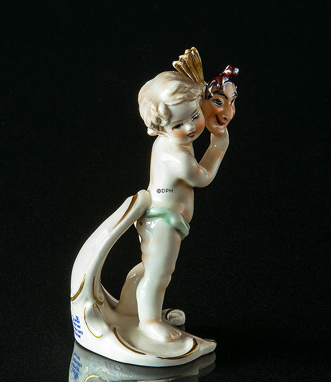 Goebel Hummel månedsfigur Februar dreng med maske